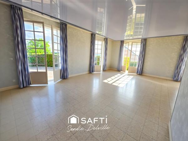 Pavillon 195m²- 5 chambres- 1700m²- sous-sol