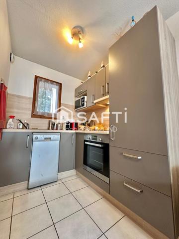 T2 en duplex, vue panoramique sur les pistes de ski