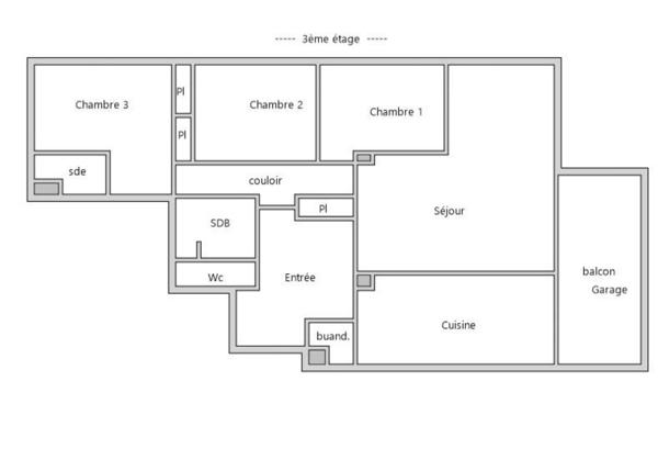 Appartement
         4 pièces
        - 104 m² 249 900 € *