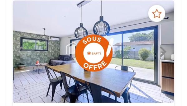 Maison T4,  trois chambres et un bureau à cinq minutes de Montauban