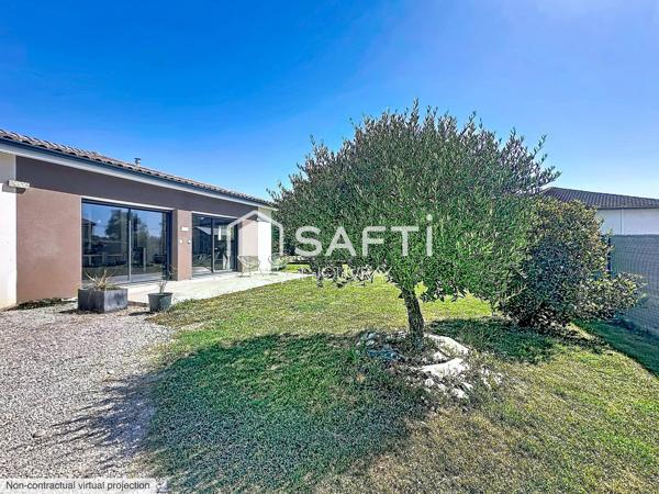 Maison T4,  trois chambres et un bureau à cinq minutes de Montauban