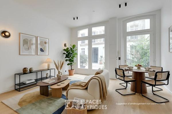 Appartement sur cour entièrement rénové entre Madeleine et Saint-Augustin