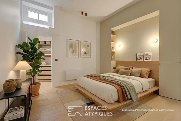 Appartement sur cour entièrement rénové entre Madeleine et Saint-Augustin