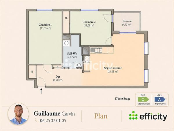 Appartement
         3 pièces
        - 57 m² 160 000 € *