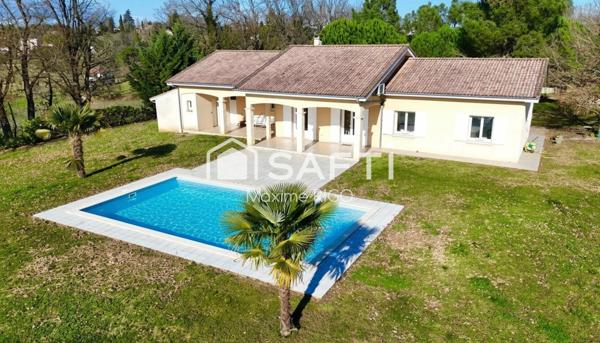 Villa plain pied 6 pièces sur les côteaux avec vue