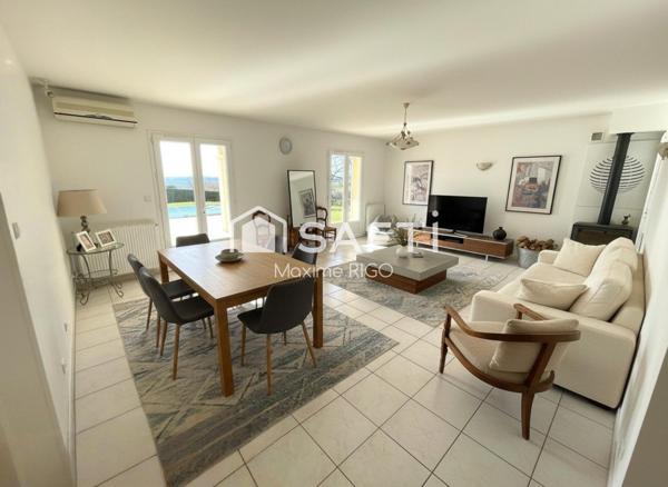 Villa plain pied 6 pièces sur les côteaux avec vue