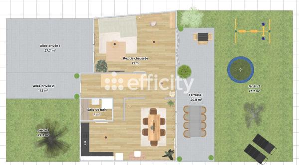 Maison 5 pièces - 140 m²