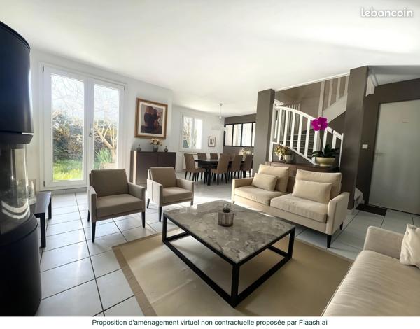 MAISON INDIVIDUELLE COUP DE COEUR  À VENDRE – 7 PIÈCES – 138 m² – CENTRE-VILLE DE PLAISIR (78)