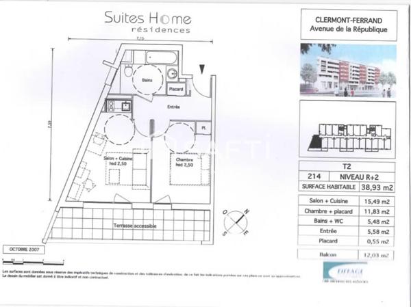 Spécial investisseur, T2 meublé 39m2 en Apparhôtel loué en LMNP 7,27% de rentabilité