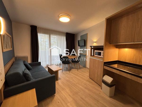 Spécial investisseur, T2 meublé 39m2 en Apparhôtel loué en LMNP 7,27% de rentabilité