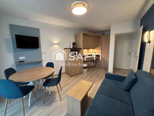 Spécial investisseur, T2 meublé 39m2 en Apparhôtel loué en LMNP 7,27% de rentabilité