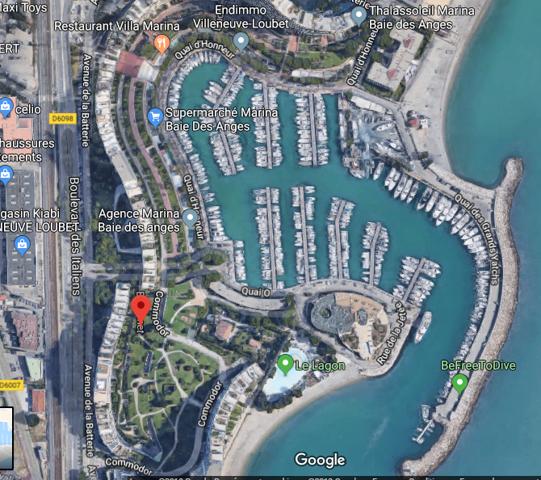 Marina baie des anges T2 - Vue mer et terrasse Climatisé