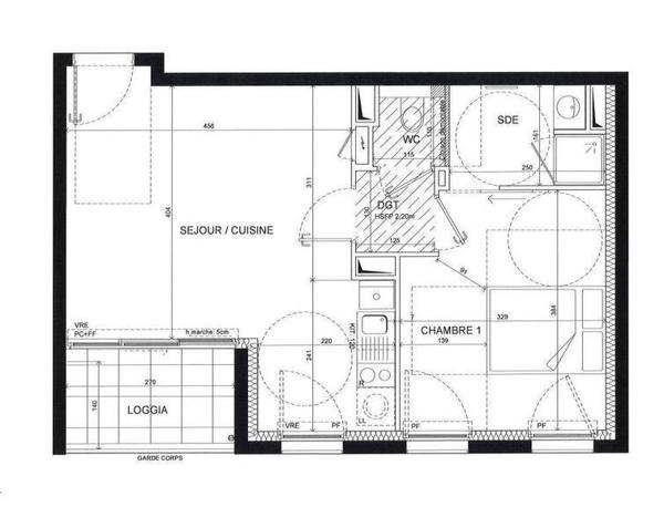 Appartement 2 pièces                                        - 44000 Nantes - SAINT PASQUIER Réf : 12242