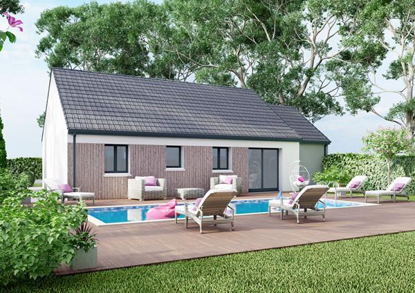 3 terrains constructibles et bornés CHATEAU LANDON