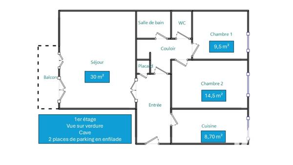 Appartement à vendre 3 pièces 80 m² Rueil-Malmaison