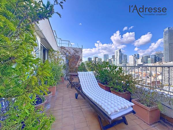 PUTEAUX/ Seine 4 pièces de 99 m² avec terrasse en dernier étage