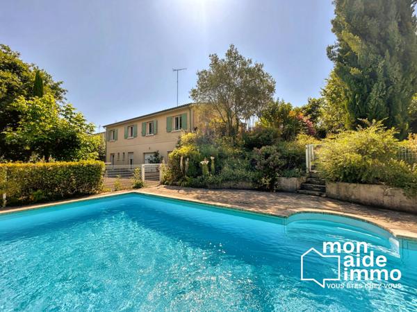 Maison 150m², grand garage 72m², piscine