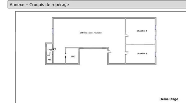 T3 cosy, en ville mais au calme, un dernier étage avec loggia ou balcon