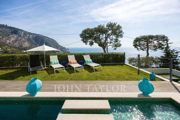 Villa moderne, Èze bord-de-Mer, avec vue panoramique