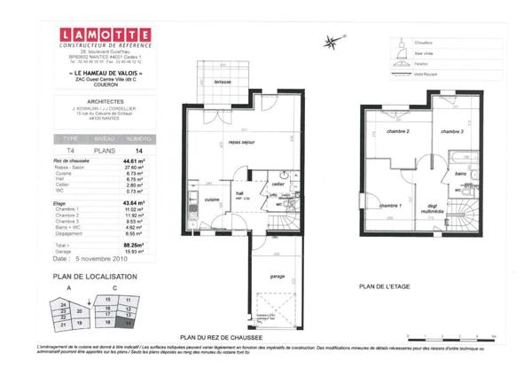 Maison à louer 4 pièces - 88 m²