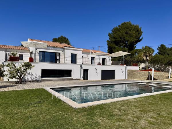 La Cadière-d’Azur – Villa contemporaine avec vue mer panoramique, piscine et espace bien-être