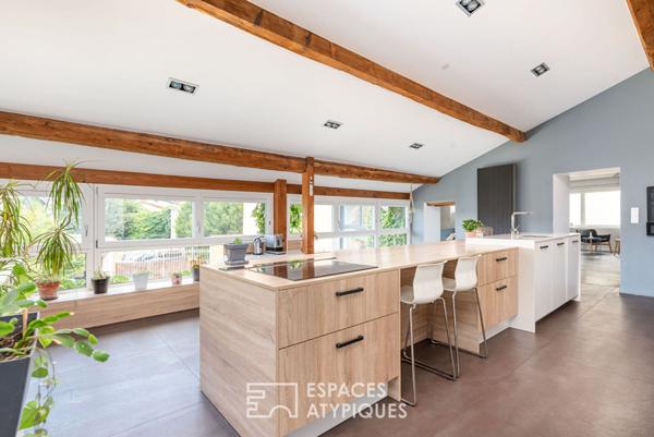 Ancien corps de ferme rénové avec piscine et studio indépendant