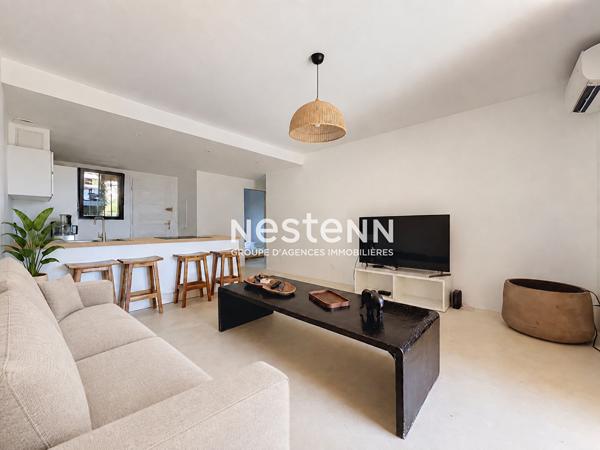 Golfe-Juan - 2P - 40m² - Rez-de-Jardin 96m² - Vue mer - Garage - Sud