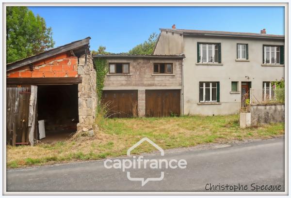 Maison à vendre 4 pièces, terrain, double garage, ARCONSAT (63)