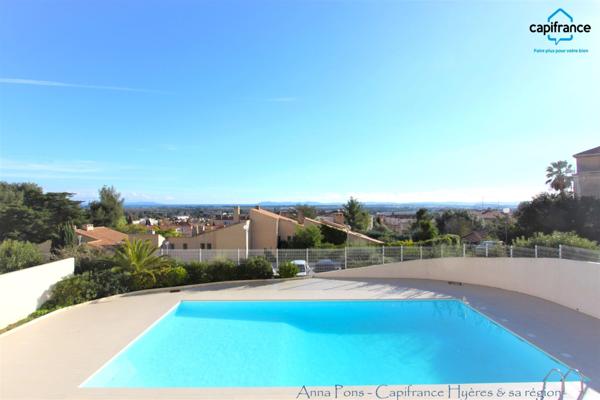 Appartement à vendre Hyères, Vue mer, piscine , Cave et Parking.