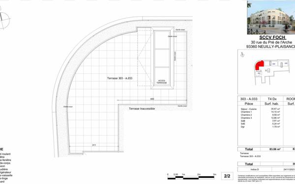 Appartement à vendre    4 pièces • 83,06 m2 Neuilly-Plaisance
