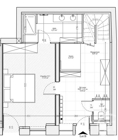 Appartement F4 à vendre  4 pièces - 111 m 2   CHAMONIX MONT BLANC  - 74