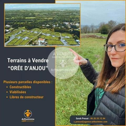 Vente Terrain 466 m2 à Orée-d'Anjou