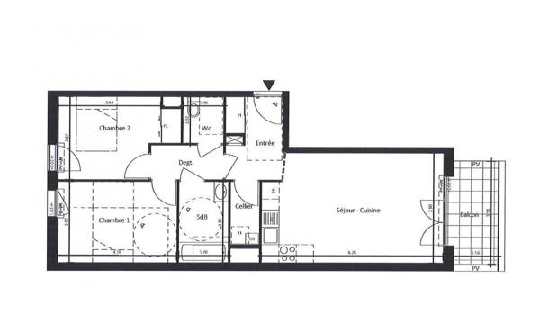 Appartement 3 pièces - 44600 Saint-Nazaire