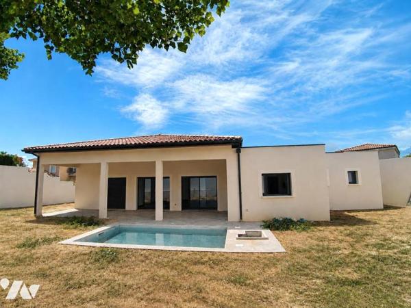 MONTELIMAR, maison plain pied 120 m2 avec piscine
