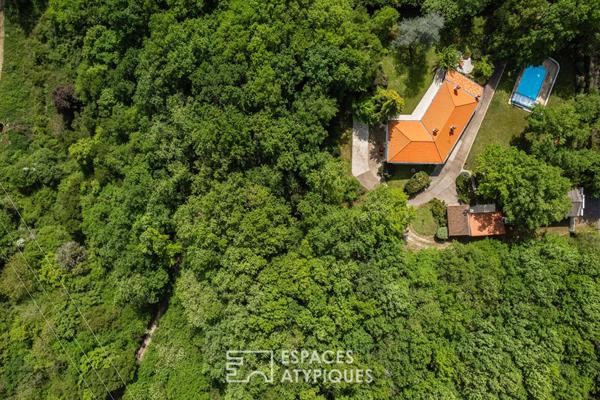 Maison de caractère des année 70 au coeur d’un écrin de nature