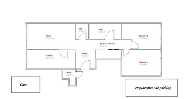 Charmant 3 pièces traversant, lumineux et calme, au cœur d’une résidence verdoyante avec gardien à Saint-Maur-des-Fossés.