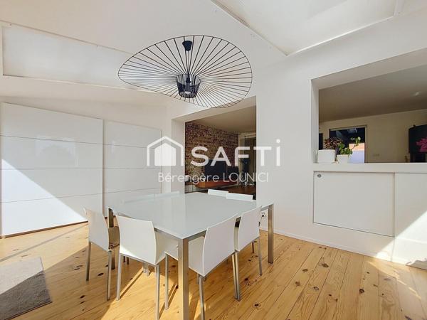 Maison semi-individuelle, avec garage de 50m², à proximité de toutes commodités