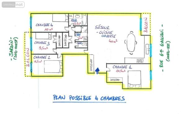 Appartement à vendre à Rosny-sous-Bois en Seine-Saint-Denis (93110), ref : 75022-849