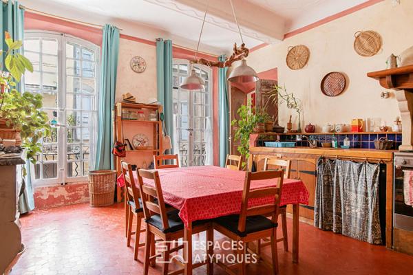La maison de village et son joli jardin au pays des lavandes