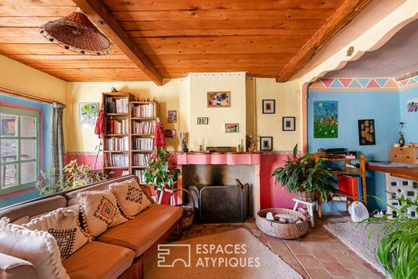 La maison de village et son joli jardin au pays des lavandes