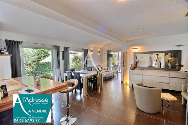 CABESTANY VILLA CONTEMPORAINE DE 137 M² SUR TERRAIN 3 FACES DE 390 M²