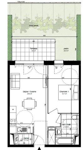 Vente                                                      Appartement
                        
                     2 pièces                      45 m2                     à Roubaix