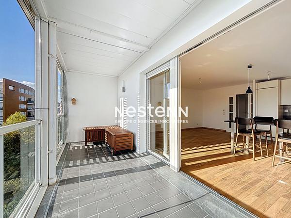 ISSY LES MOULINEAUX - FORT D'ISSY - Vente appartement 3 pièces traversant de 68,01 m² avec une terrasse orienté Sud/Ouest et vue dégagée