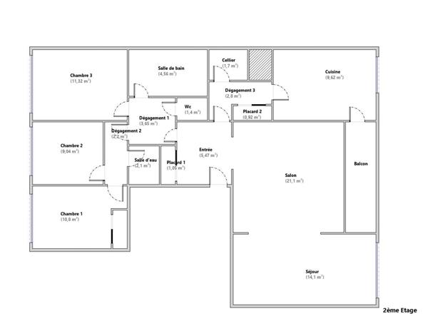 Appartement 5 pièces 102 m2