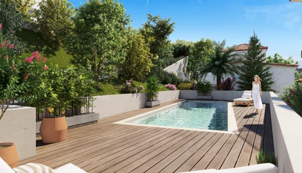 Nice Ouest  Résidence neuve avec piscine et vues dégagées
