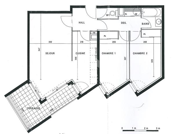 Appartement 3 pièces - 71m² - terrasse - box disponible