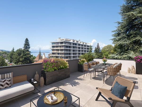 T5 d'exception - Attique - 263 m² proche du lac à Thonon-Les-Bains