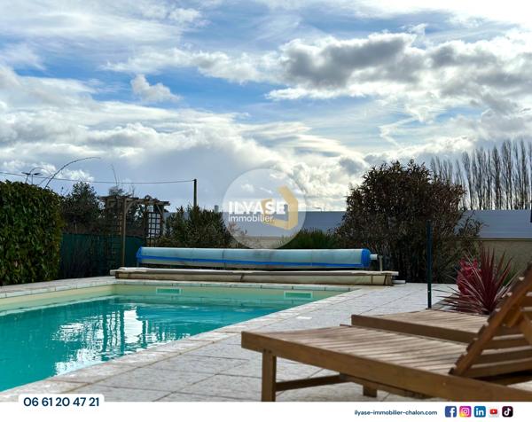 Saint-Désert (71390) Maison 120 m² | 4 ch | 890 m² | Garage | Piscine