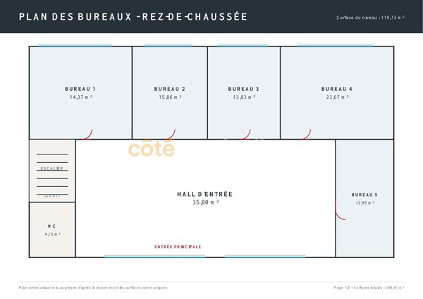 Location
                Bureaux254 m² - 1 Pièce -
                    BRIE COMTE ROBERT (77170)