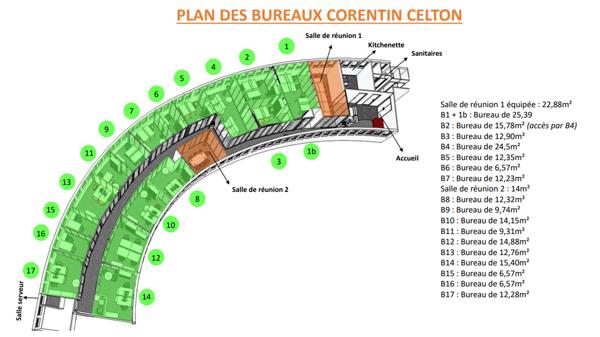 Issy-les-Moulineaux (92130) BUREAUX A LOUER 396m² Issy les Moulineaux - Métro Ligne 12 corentin Celton